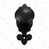 1.5 Inch Adin Antique Cast Iron Cabinet Knob with 4 Inch Backplate